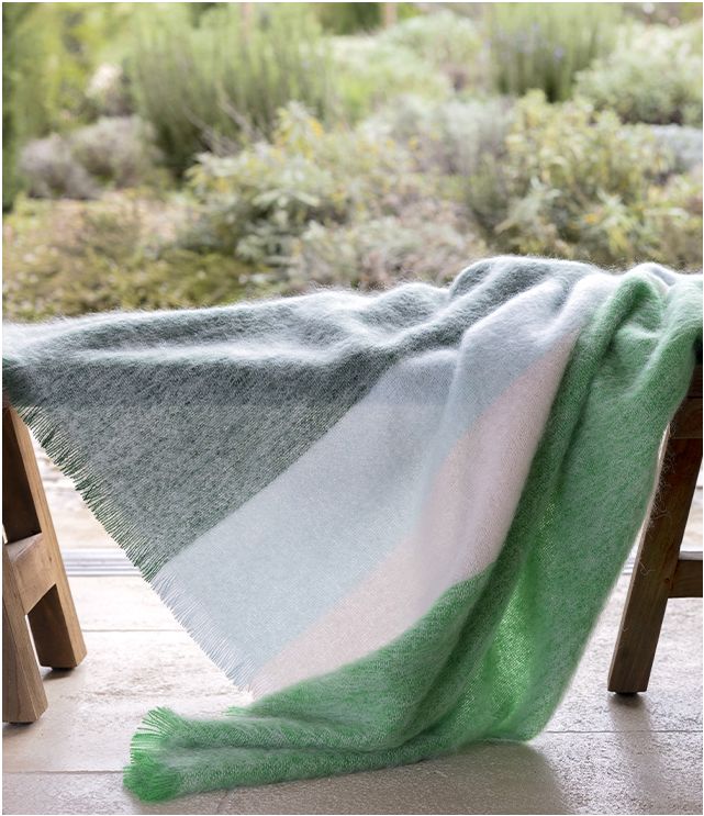 Plaid Mohair Paysages