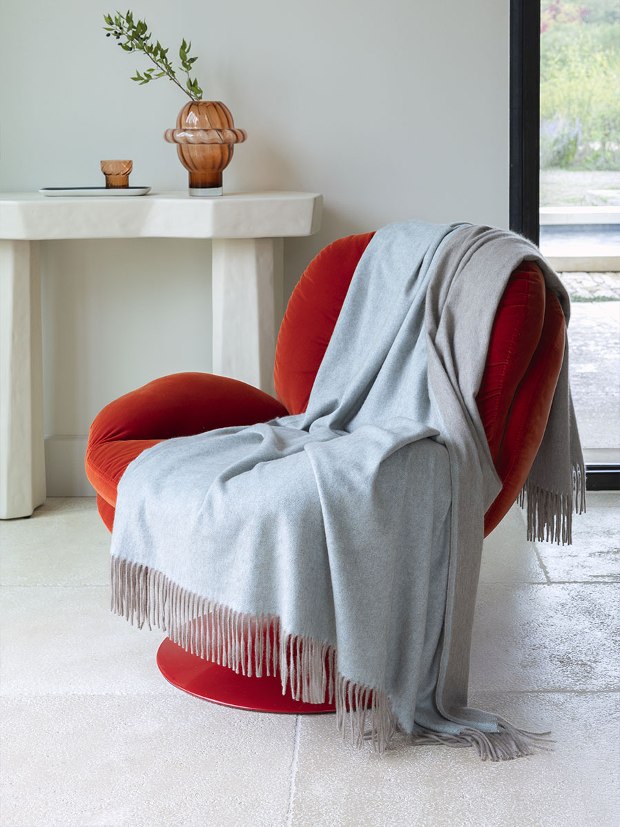 Plaid Chandigarh en cachemire superfin